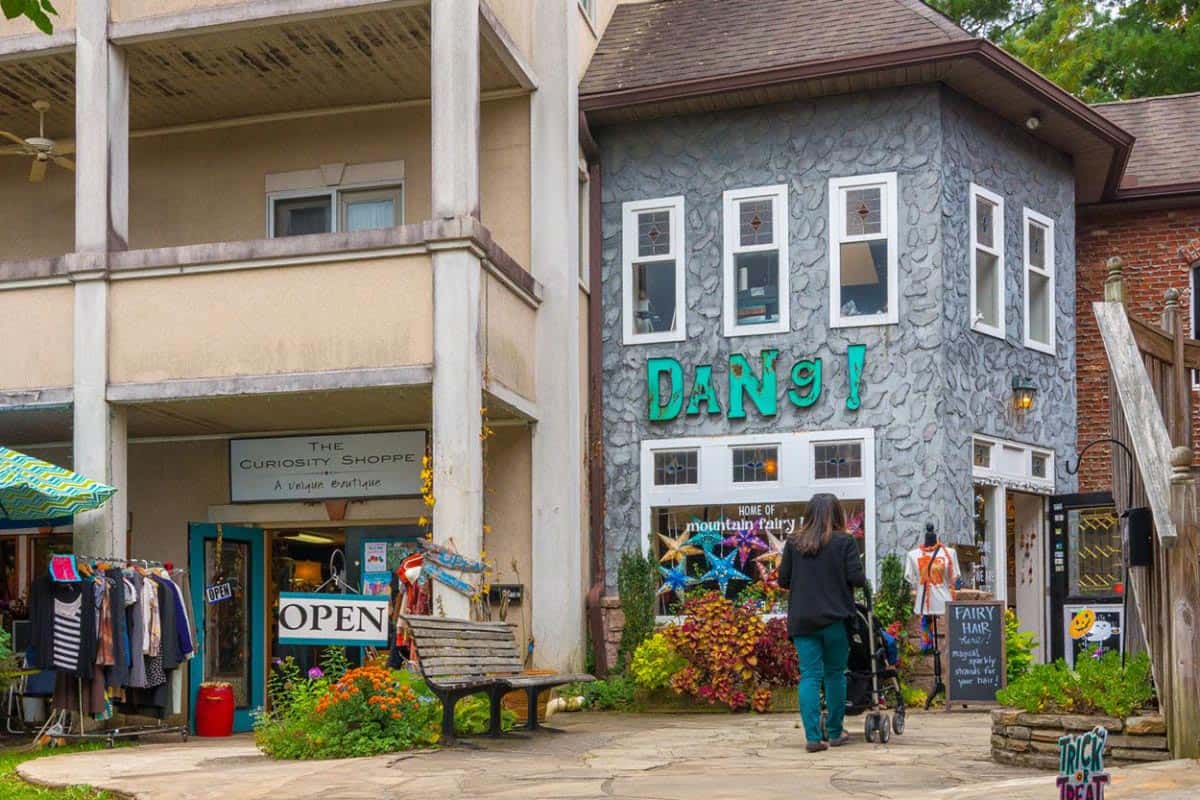 photo of storefront in downtown Asheville