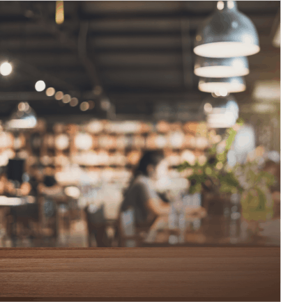 Blurred photo from restaurant